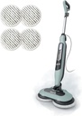 Shark Steam & Scrub Steam Mop, All-in-One Scrubbing and Sanitizing Hard Floor Cleaner, LED Headlights, 4 Dirt Grip Soft Scrub Pads Included, XL Water Tank, Swivel Steering, Hawaiian Grey, S8001