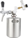 Home Brewing Mini Keg Spear,Beer Growler Dispenser,Stainless Steel Spear Compatible with 2/3.6/4/5/8/10L Mini Keg Wine Accessories