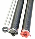 Pair of 262 X 1 3/4" X 33" - 44" Garage Door Torsion Springs with Winding Bars (34")