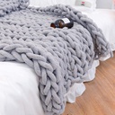 Soft Chunky Knit Blanket, Handmade Knit Blanket, Chenille Handwoven Throw Cozy Warm Blanket, Home Decor, As Sofa Blankets, Baby Air Conditioner Blanket, Photography Blanket,Bedding,Carpets