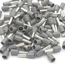 Magasin Rpi - 4 SQMM (E4009) Connecteurs de crampons en cuivre, Kit d'outils de sertissage de fils, Terminal de fin d'épingle de cordon isolé, Pack de couleur gris de 100 pcs