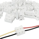 ROBOWAY 25Pcs Connecteurs de câble CH2 2 broches Type de poussoir électrique Connecteur de fil résistant aux chocs Terminal de fil de verrouillage rapide 220V 10A, Connecteur de fil, Connecteurs de pinces électriques, (paquet de 25)