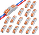 Connecteurs électriques Nyamah Sales Wire Clip, terminaux de connexion universels, connecteurs électriques de circuits intégrés, connexion rapide et assemblage libre Kit d'étirement électrique pour compact (2 en 2 sorties, 12)