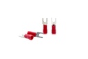 GLOBOMOTIF Insolated Fourk Spade U-Type Terminals Spade Quick Splice Crimp fil Connecteurs Entrée de câble 1,5 m2m2; Fourche taille 3,5 mm (paquet de 100)