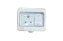 Epic Imperméable 3-Module boîte de gang en plastique avec 6 interrupteur à ampli et socket