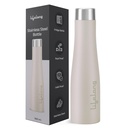 Bouteille d'eau en acier inoxydable à durée de vie 900ml, étanche, facile à saisir, sans rouille, facile à nettoyer, sans odeur avec bouchon sécurisé pour l'école, le voyage, la gymnastique et le travail (LLBT03AB, Almond Birch)