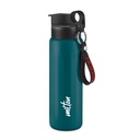 MILTON Maverick 600 bouteille d'eau en acier inoxydable, couvercle étanche, mur unique, ISI certifié pour l'école, bureau, Gym I 620 ml, Teal Blue