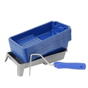 Mister Rui 4 pouces plateau de rouleau de peinture - 22 Pack avec des liners, des liners jetables, plastique épaissé