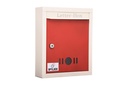 Boîte à lettres en métal boîte à lettres pour la maison et la porte Bureau Wall Mount Box Rouge et très grande taille (11 * 9 * 3 pouces)