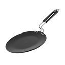 Prestige dur anodisé roti Tawa 22,5 cm , base épaisse (4 mm) , gaz et induction Compatible , métal spoon Friendly , rester frais , poignée , large , 2Y garantie , ISI