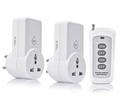 Blackt Electrotech BT16H=3-Pin Wireless RF Remote Control Power Outlet Socket Adaptateur 230V 10A Plug avec 1 Remote=100m Gamme= pour lumière, ventilateur, TV et appareils (2 Socket + 1 Remote)