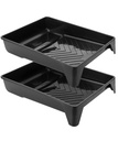 Bates- Plateau de peinture de 9 pouces, 2 packs en plastique noir