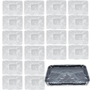 20Pcs Liners de plateau de peinture jetables 18 pouces Liners de plateau de rouleau de peinture Liners de panneau de peinture en plastique Liner de plateau de sac Couvres Grandes toiles de plateau de rouleau de peinture Set pour murs de maison Plafonds Peinture