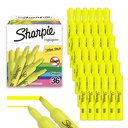 Sharpie Tank Highlighters, Chisel Tip, Jaune Highlighters, Essentielle fournitures de bureau et d'école, l'enseignant doit avoir, séchage rapide, résistant aux frottis, vrac 36-Pack