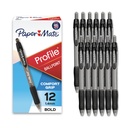 Stylos à bille rétractables, point d'or (1,4 mm), encre noire, 12 chiffres - écriture, journal, fournitures de bureau