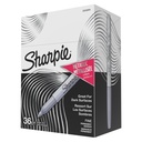Sharpie Marqueurs permanents métalliques, pointe fine, argent métallisé, 36 comtes