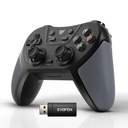 EvoFox One S V2 Universal 3-Mode Wireless Gaming Controller, 1000Hz HallSenseTM Joysticks de précision, BT, 2.4GHz & Wired, Macros, charge rapide de type C, PC, Mobile, Android TV, PS4 & Console Gaming