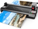 Machine à laminateur pour A3/A4/A6, YE381 Machine à laminer thermique et froide de 13 pouces pour l'école de bureau à domicile Utilisation enseignante avec 50 Pochettes, Trimmer en papier et Corner Rounder