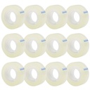 OWLKELA 12 rouleaux de renouvellement transparent de bande, clair, 0,7" x 1000"