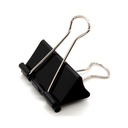 DSTELIN Large Binder Clips 1.6-Inch (24 Pack), Big Paper Clamps Clips pour fournitures de bureau, 1.6-Inch/41mm Largeur, 0.7-Inch/18mm Capacité, noir