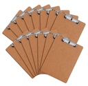 Clipboard, HERKKA 15 Pack Clipboards de bureau en carton dur Standard A4 Taille de lettre Clipboard avec faible profil Clip, taille 12,5 x 9 pouces