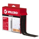 VELCRO Marque Crochet dos collant et attaches boucle, 30 Ft Bande Roll, Noir