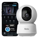 Qubo Smart Cam 360° 3MP. Pas de carte SD requise, enregistre directement sur Cloud.