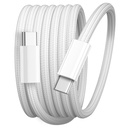 Verilux 240W C à C Câble charge rapide, 6,6Ft/2M Nylon tressé, 480Mbps Da