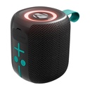 Zebronique 2026 Lanceur haut-parleur Bluetooth portable, 5W RMS, jusqu'à 10Hrs Playback, Radiateur passif, TWS, BT v5.4, USB & mSD, 9 modes RGB, Splash Proof, charge de type C (Sonic POD 15)
