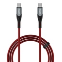 boAt Type C à C Câble de charge rapide 65W avec transfert de données 480 Mbps, câble sans angle en design tressé en nylon Premium (rouge martien)