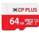 Carte mémoire microSDXC 64 Go CP PLUS Classe UHS-3 Classe 10, jusqu'à 70 Mbps Lecture et 30 Mbps Vitesse d'écriture avec haute performance de transfert de données et faible consommation d'énergie pour les appareils portables