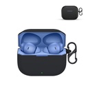 Boîtier en silicone Prolet compatible avec OnePlus Nord Buds 3R – Housse anti-poussière antichoc, protection complète à 360°, TPU doux anti-rayure, crochet de carabine (noir)