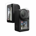 POPIO Military-Grade Gorilla Tempered Glass for DJI Osmo Action 4 Camera (Transparent) Edge to Edge Couverture plein écran avec kit d'installation, ensemble complet de 3 verre