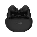 PHILIPS TAT1269 True Wireless écouteurs in-Ear avec micro, pilotes 13mm, Bluetooth 5.4, 40H Playtime, IPX5, charge rapide, contrôles TouChannel, assistant vocal, mode mono, indicateur LED (noir profond)