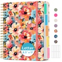 Notebooks Taja Grand Spiral pour le travail 5 Sujet avec diviseurs amovibles