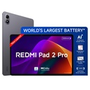 Redmi Pad 2 Pro, 12.1 pouces (30.73 CM), écran LCD - 2,5 K Sharp & Clear, 8 Go RAM, 128 Go ROM, Wi-Fi, Quad haut-parleurs, Dolby Atmos, Graphite Grey, AI activé