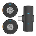 DIGIMORE Microphone Lavalier sans fil Dual Wireless Dernière édition 2026 : Bouton Mic sans fil avec bruit actif-annulation et modes de réverbération.