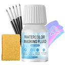WANJAO Fluide de masque blanc pour peinture aquarelle, séchage rapide facile Peel