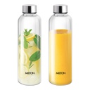 MILTON Costa 1000 Bouteille d'eau pour animaux de compagnie Ensemble de 2, 1 Litre Chaque Exclusivité Couvercle en acier inoxydable étanche et étanche à l'eau Exclusif, sans BPA, Frigidaire en plastique réutilisable pour la maison, bureau, école, voyage