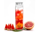Bouteille d'eau en verre CELLO H2O pour le bureau et l'utilisation quotidienne 920 ml, transparent, durable et élégant, Freezable et réfrigérateur Coffre-fort, étanche large bouche sans plomb bouteille d'eau en verre trempé pour la cuisine et le voyage