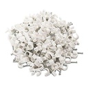 Okayji 6mm Diamètre clips de câble circulaire de fixation de fil avec clou métallique (200 pièce)