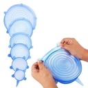 Carotte - Silicone Stretch Lids, Multi Size Reusable Silicone Lids Food and Bowl Covers, Lave-vaisselle et congélateur sans danger (couleur May Vary) (paquet de 6 Pcs), 10x10x2 Cm