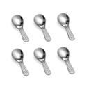 Expert de la cuisine - Acier inoxydable Masala Spoons de haute qualité (Heavy Guage) Mini Spoons pour thé/sucre (Spoon d'épices) pour cuisine (Spoon pour petits contenants)