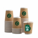 ECO SOUL (150 ml) Coupes en papier brun pour le rinçage (100 ml)