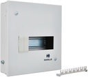 Hells Utility DB SPN SD QVE RG 8W Metal Single Door Distribution Board (Grey)