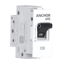Anchor by Panasonic UNO Mini Modular 6 Amp Single Pole C Courbe MCB.ISI Marked Single Pole 6A Disjoncteur miniature (98069)