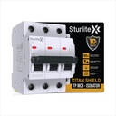Sturlite Titan Shield 32A Trois pôles MCB.
