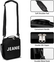 Custom Name Lunch Bag Personalized Insulated Cooler Lunch Box Leakproof Reusable Lunch Tote Bag for Work Office Picnic Travel for Girls Boys Men Women,Black