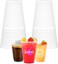 Concession Essentials – 16oz Frost Flex Plastic Cups – Shatterproof Reusable Drinkware for Parties, Weddings & Events – 50 Pack
