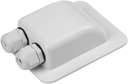 Weatherproof ABS Solar Double Cable Entry Gland for All Cable Types 2mm² to 6mm² for Solar Project on Rv, Campervan, Boat